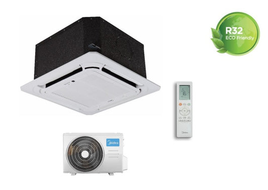 Climatizzatore Condizionatore Samsung Cassetta 4 Vie Inverter MINI WINDFREE 24000 AC071RNNDKG Btu R-32 Con Pannello e Comando a Filo